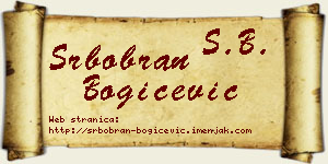 Srbobran Bogičević vizit kartica